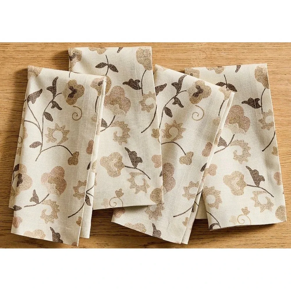 Pottery Barn Fall Suzani Embroidered Table Throw & Napkins, NWT, Retail $197